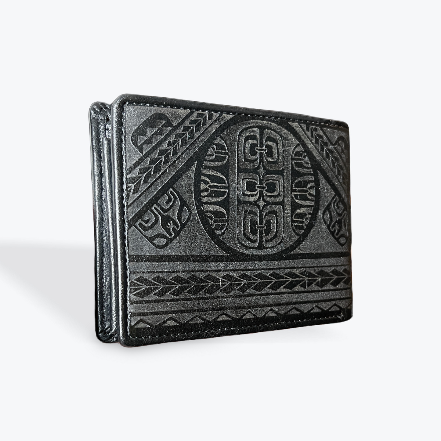 Hoʻokahi ʻeleʻele Mens Wallet
