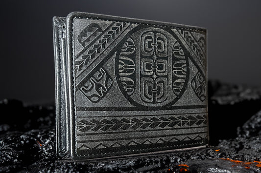 Hoʻokahi ʻeleʻele Mens Wallet